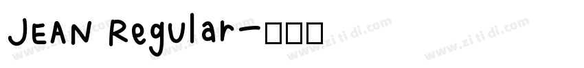 JEAN Regular字体转换